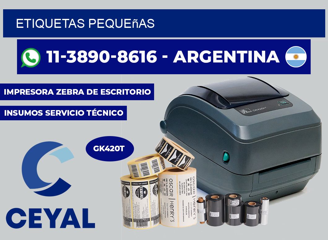 ETIQUETAS pequeñas