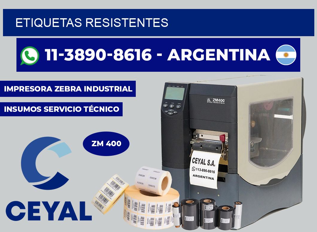 ETIQUETAS resistentes