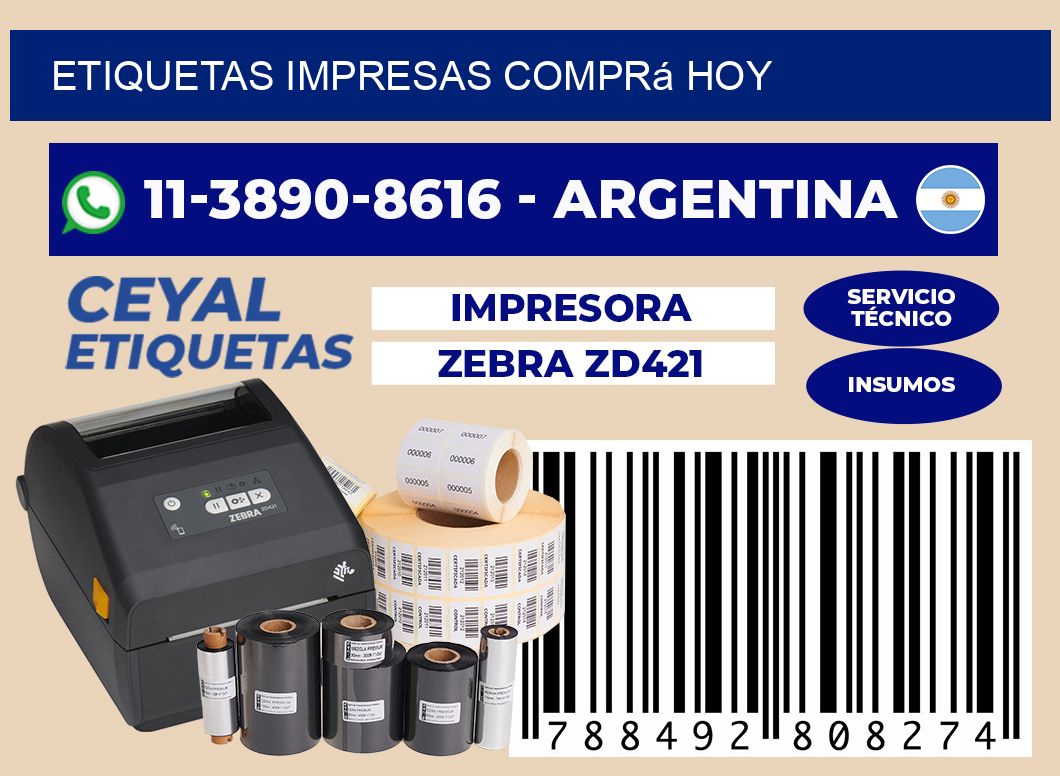 etiquetas impresas Comprá hoy
