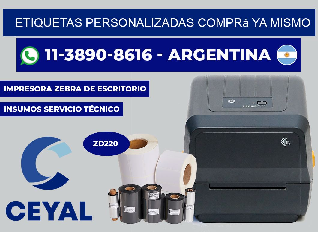 etiquetas personalizadas Comprá ya mismo
