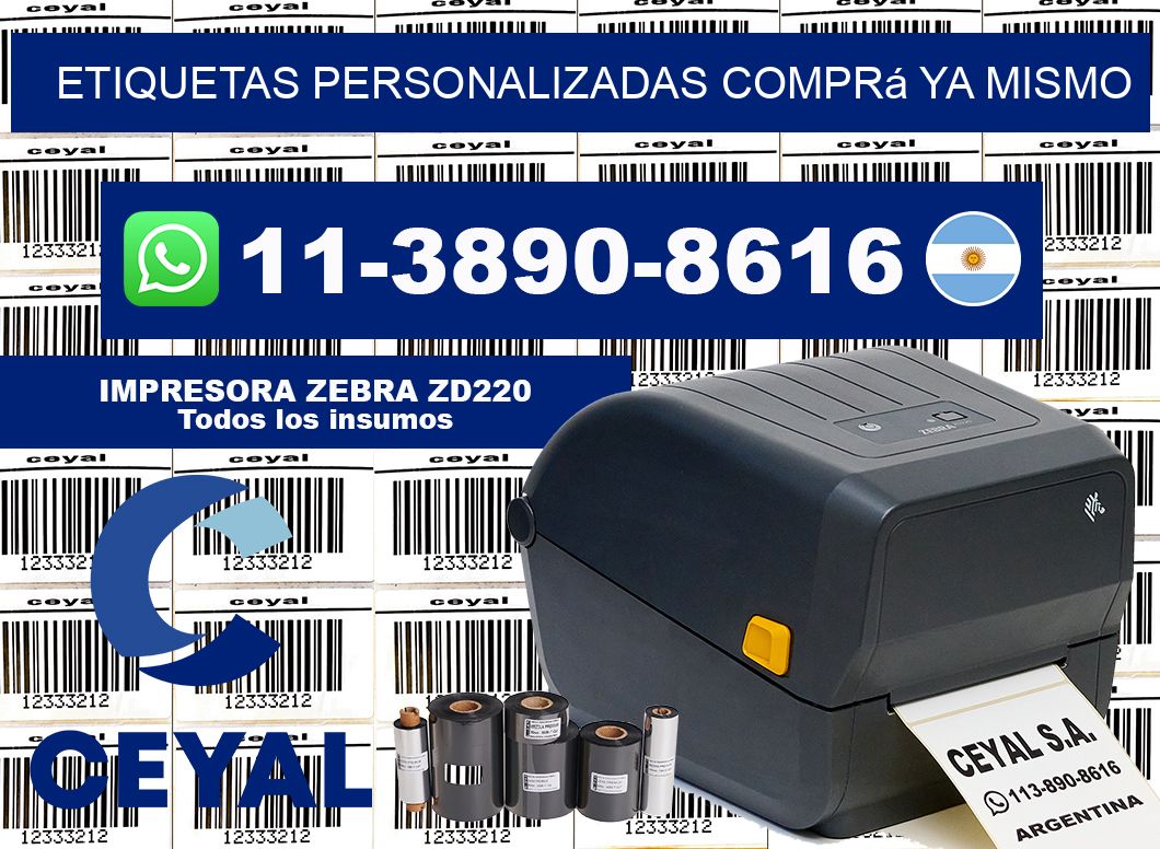 etiquetas personalizadas Comprá ya mismo