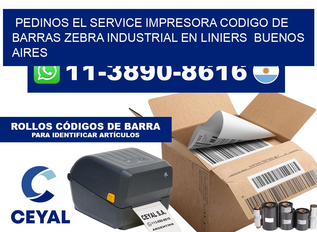 pedinos el service impresora codigo de barras zebra industrial en Liniers  Buenos Aires