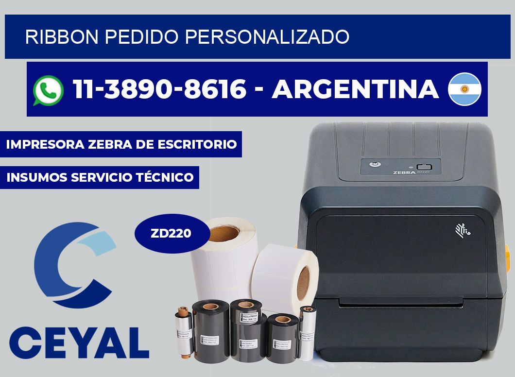 ribbon Pedido personalizado