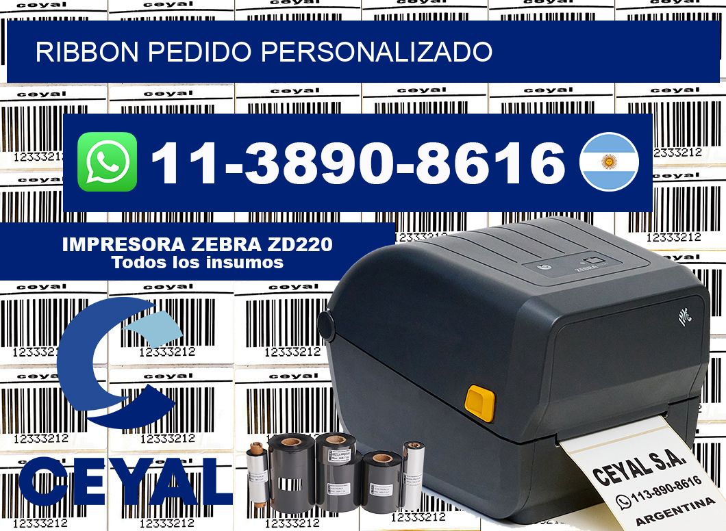ribbon Pedido personalizado