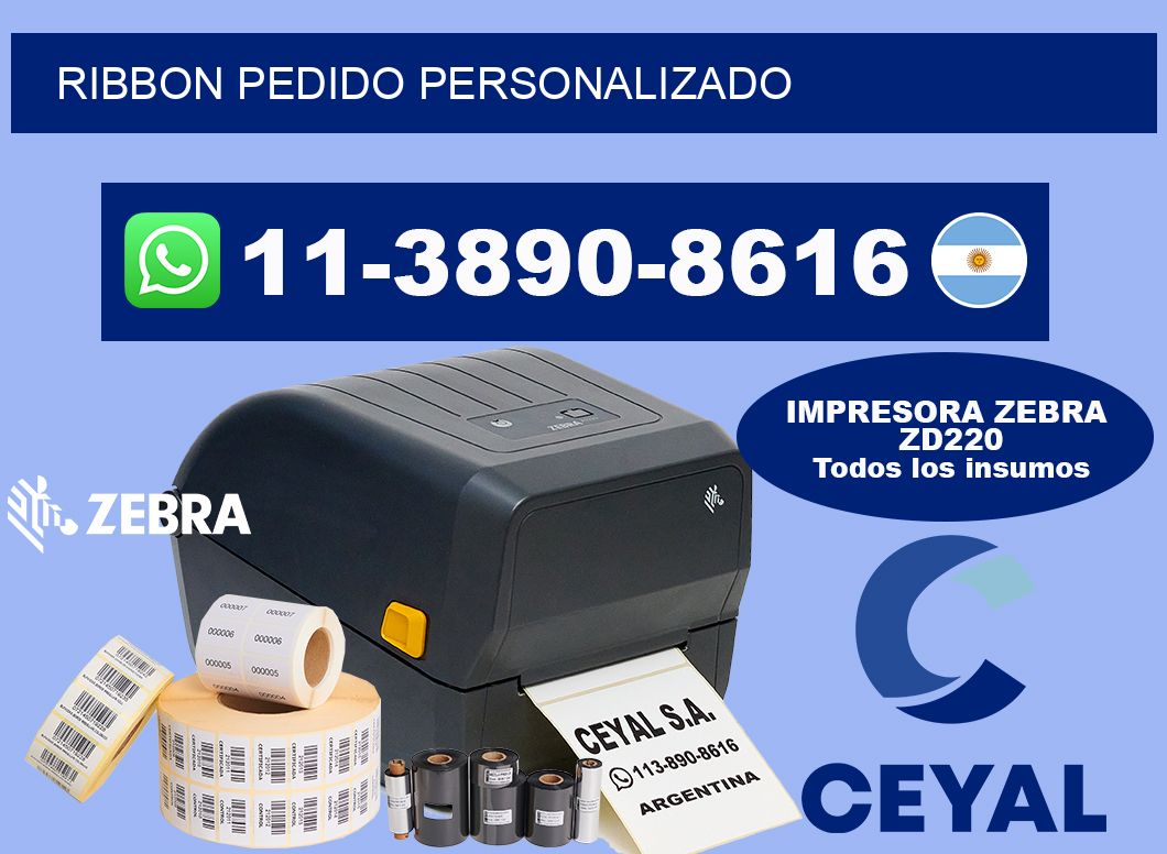 ribbon Pedido personalizado