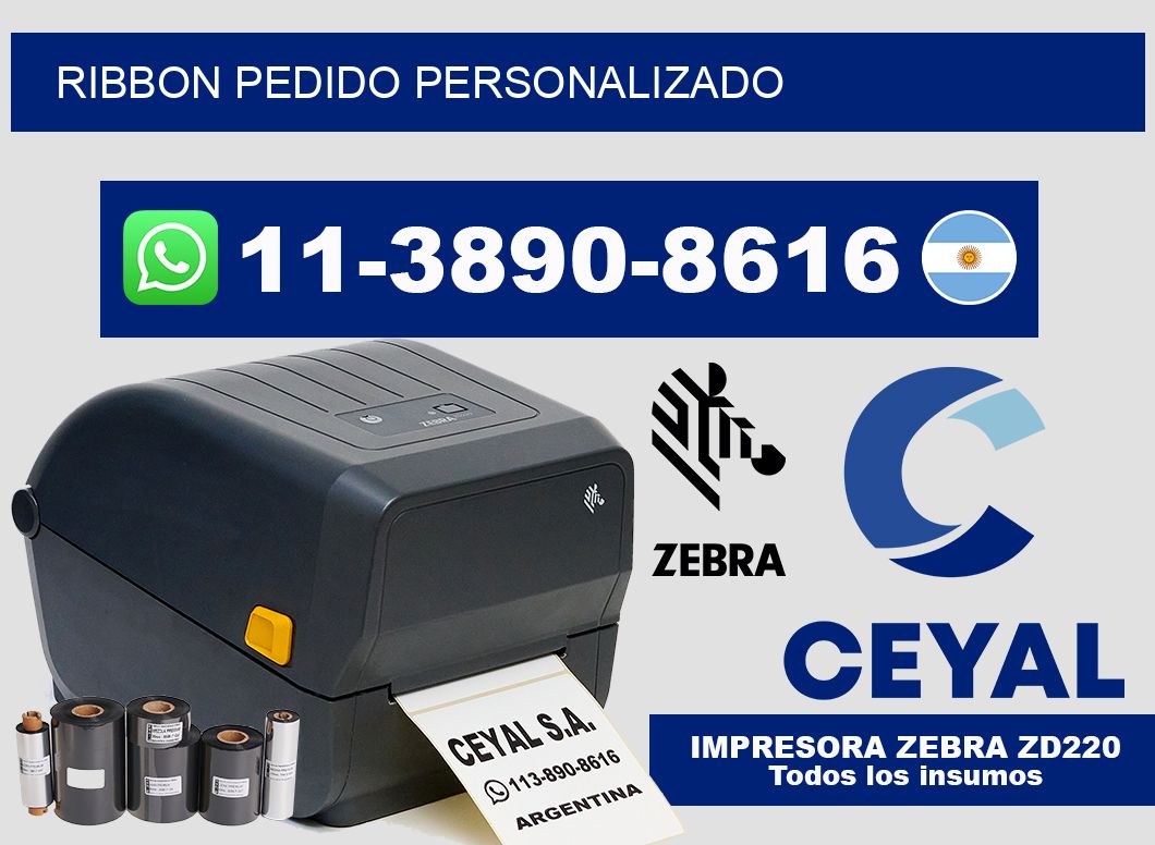 ribbon Pedido personalizado