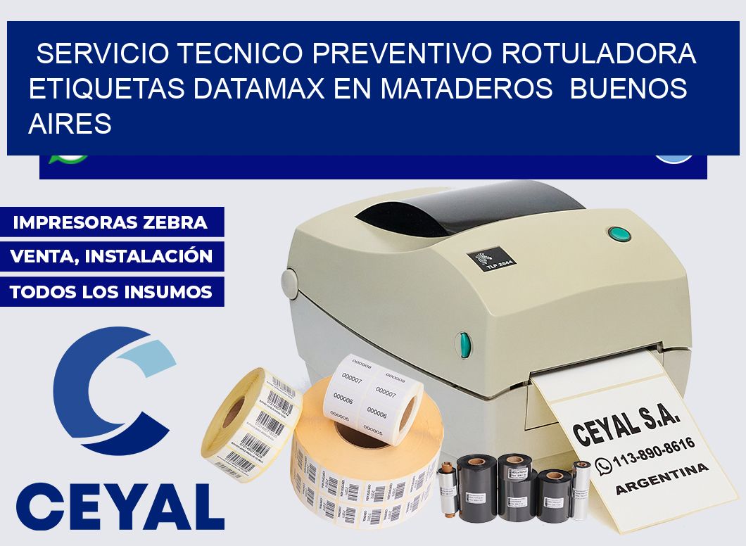 servicio tecnico preventivo rotuladora etiquetas Datamax en Mataderos  Buenos Aires