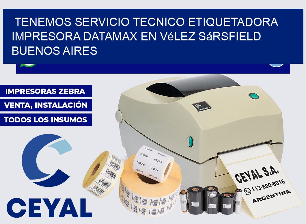 tenemos servicio tecnico etiquetadora impresora Datamax en Vélez Sársfield  Buenos Aires