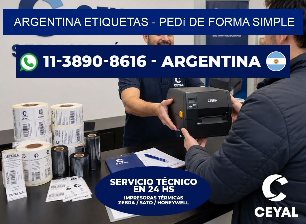 ARGENTINA ETIQUETAS - Pedí de forma simple