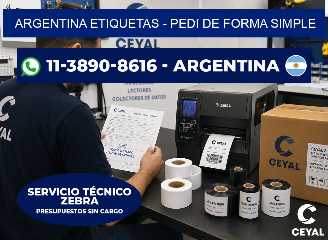ARGENTINA ETIQUETAS - Pedí de forma simple