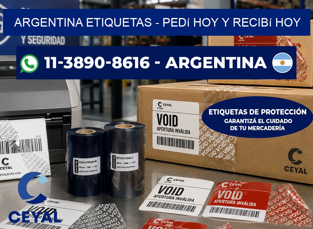 ARGENTINA ETIQUETAS - Pedí hoy y recibí hoy