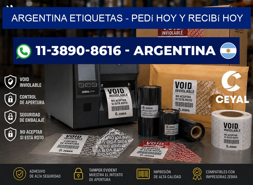 ARGENTINA ETIQUETAS - Pedí hoy y recibí hoy