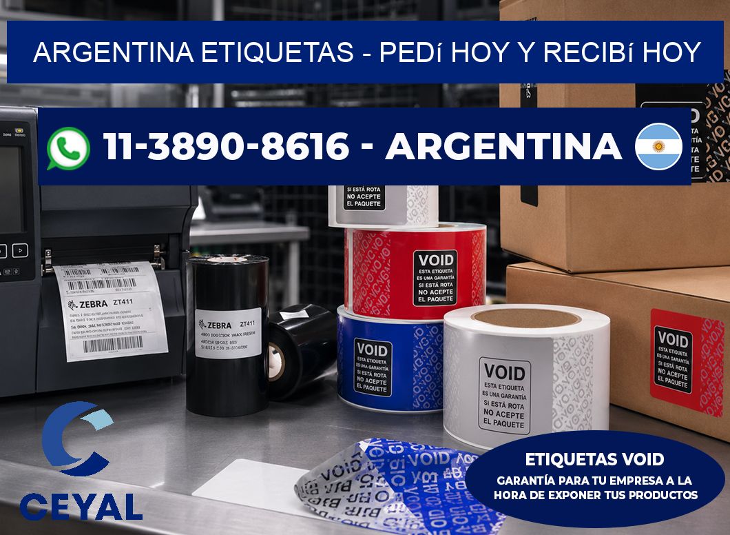 ARGENTINA ETIQUETAS - Pedí hoy y recibí hoy