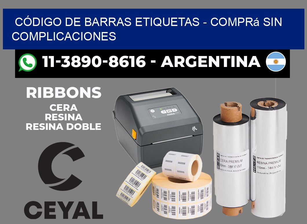 CÓDIGO DE BARRAS ETIQUETAS - Comprá sin complicaciones