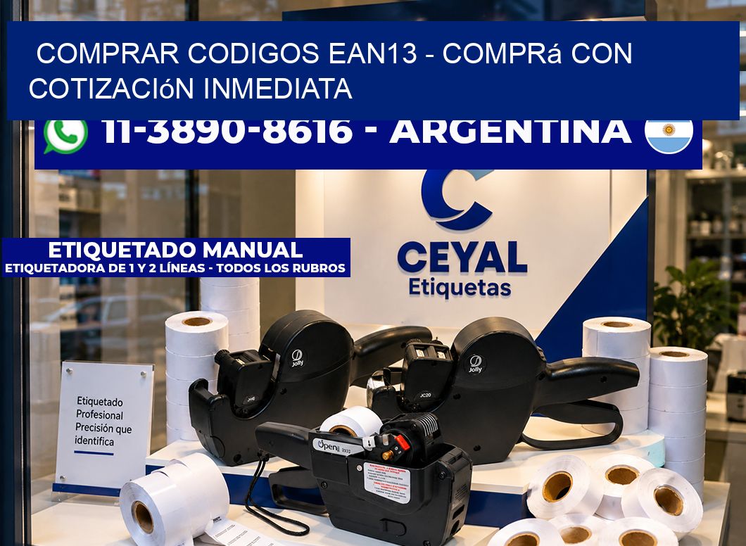 COMPRAR CODIGOS EAN13 - Comprá con cotización inmediata