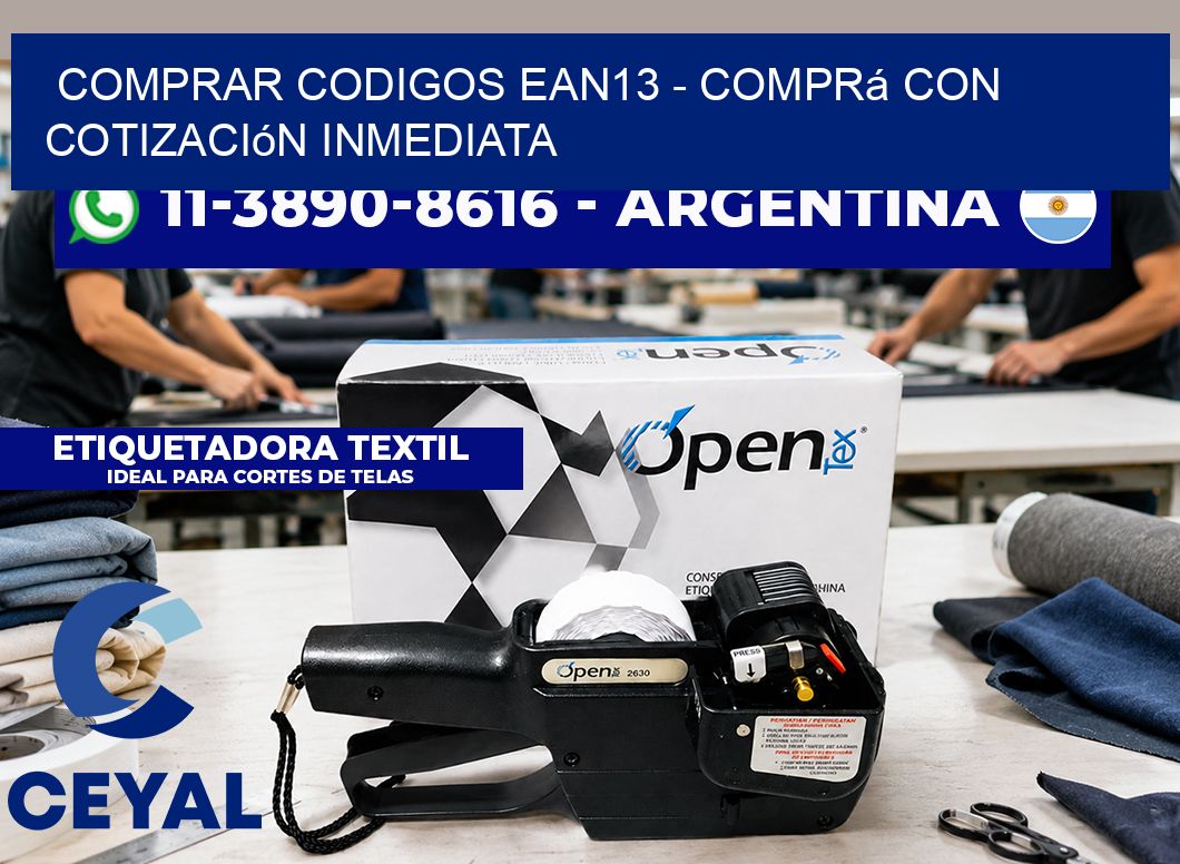 COMPRAR CODIGOS EAN13 – Comprá con cotización inmediata