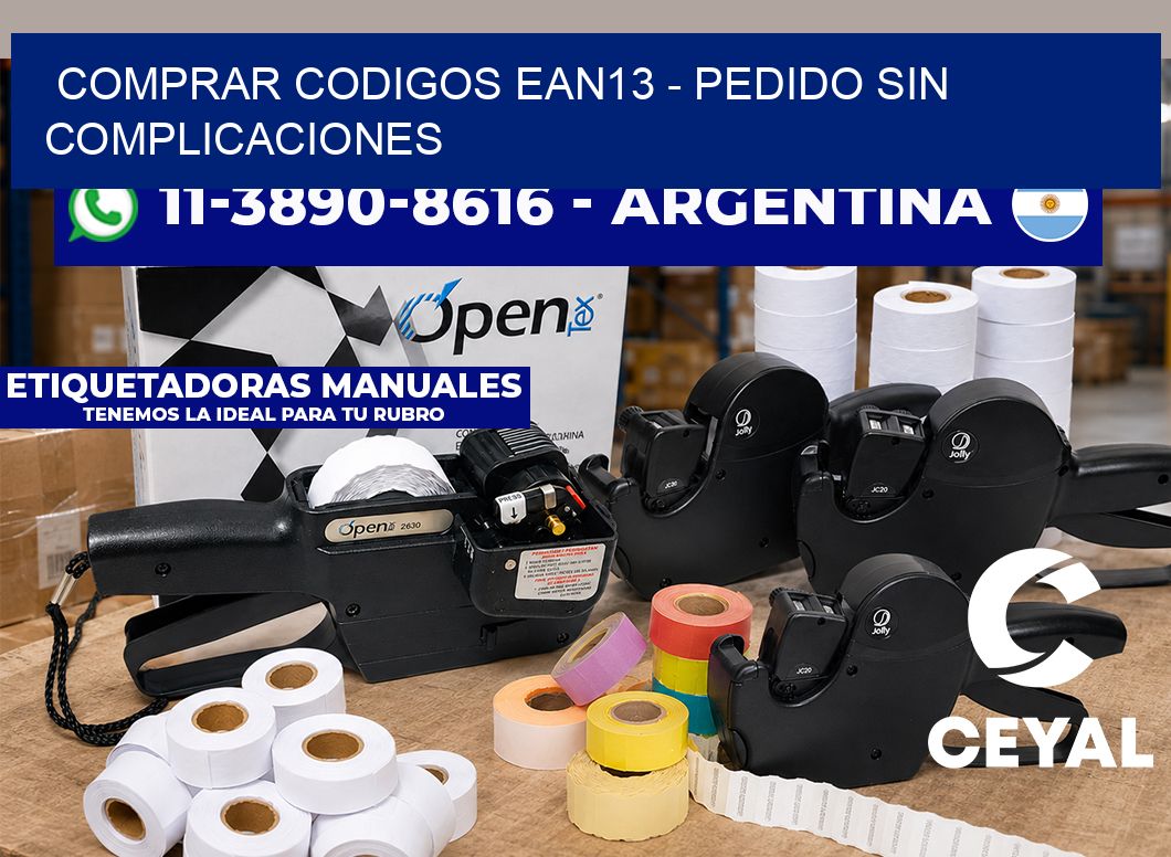COMPRAR CODIGOS EAN13 - Pedido sin complicaciones