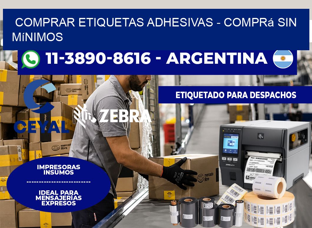 COMPRAR ETIQUETAS ADHESIVAS - Comprá sin mínimos