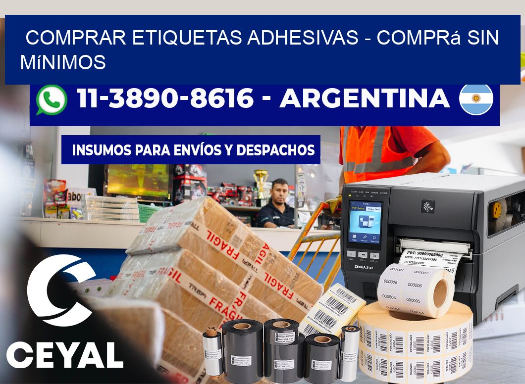 COMPRAR ETIQUETAS ADHESIVAS - Comprá sin mínimos
