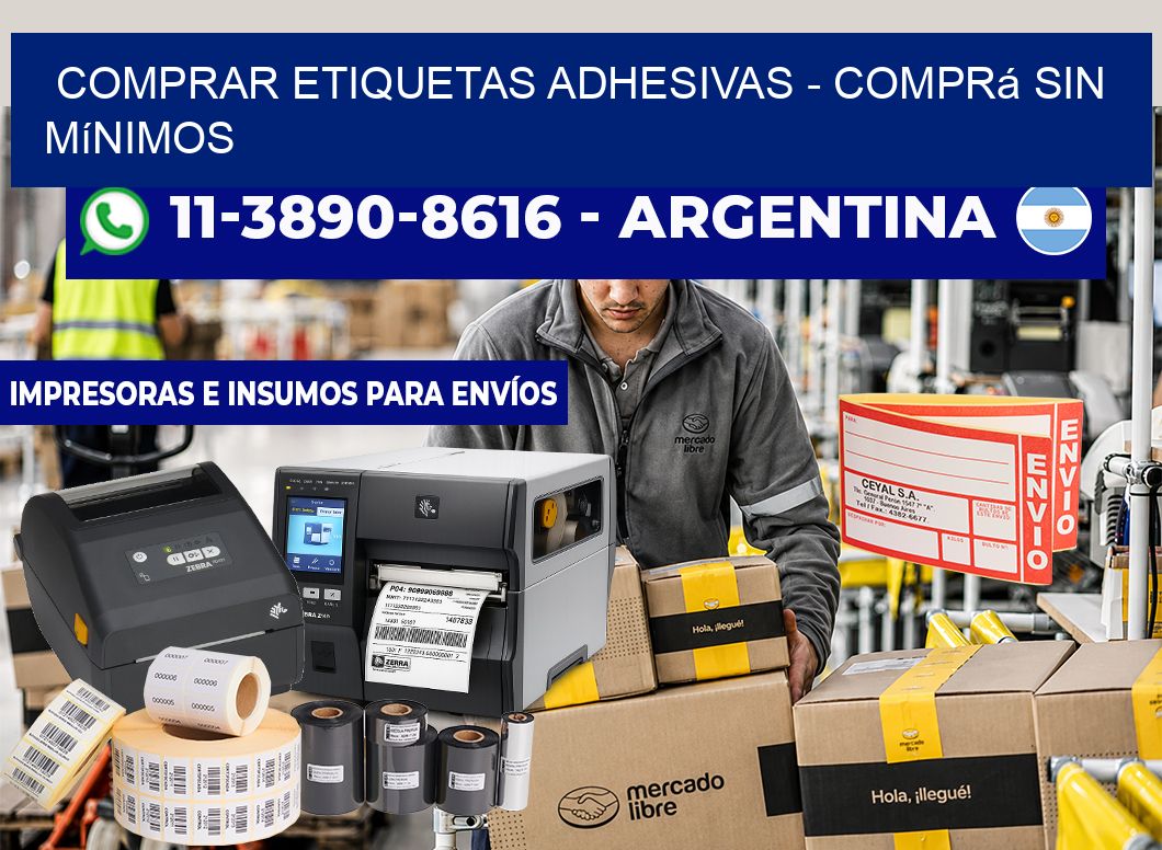 COMPRAR ETIQUETAS ADHESIVAS - Comprá sin mínimos