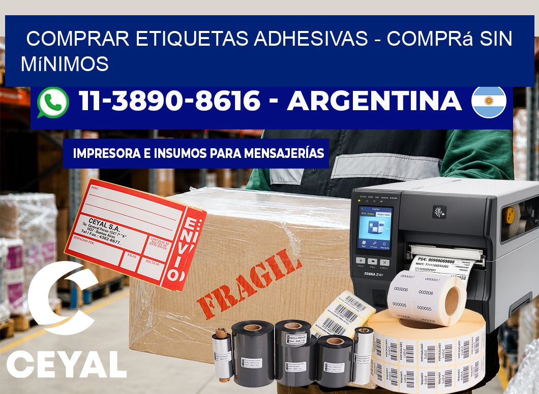 COMPRAR ETIQUETAS ADHESIVAS – Comprá sin mínimos