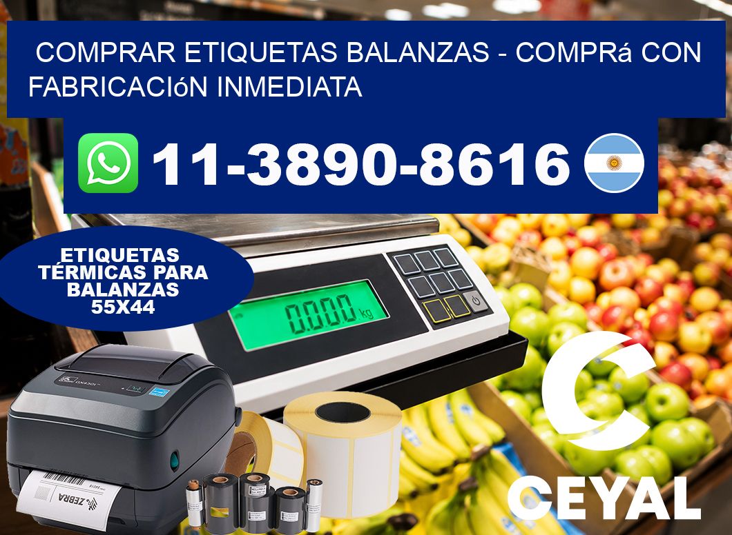 COMPRAR ETIQUETAS BALANZAS - Comprá con fabricación inmediata