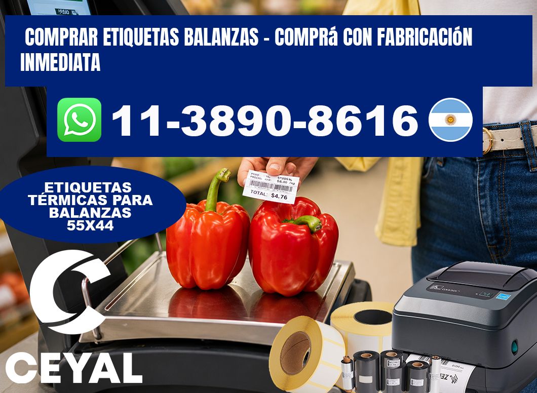COMPRAR ETIQUETAS BALANZAS - Comprá con fabricación inmediata