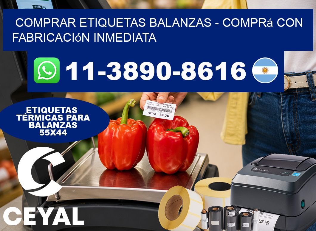 COMPRAR ETIQUETAS BALANZAS – Comprá con fabricación inmediata