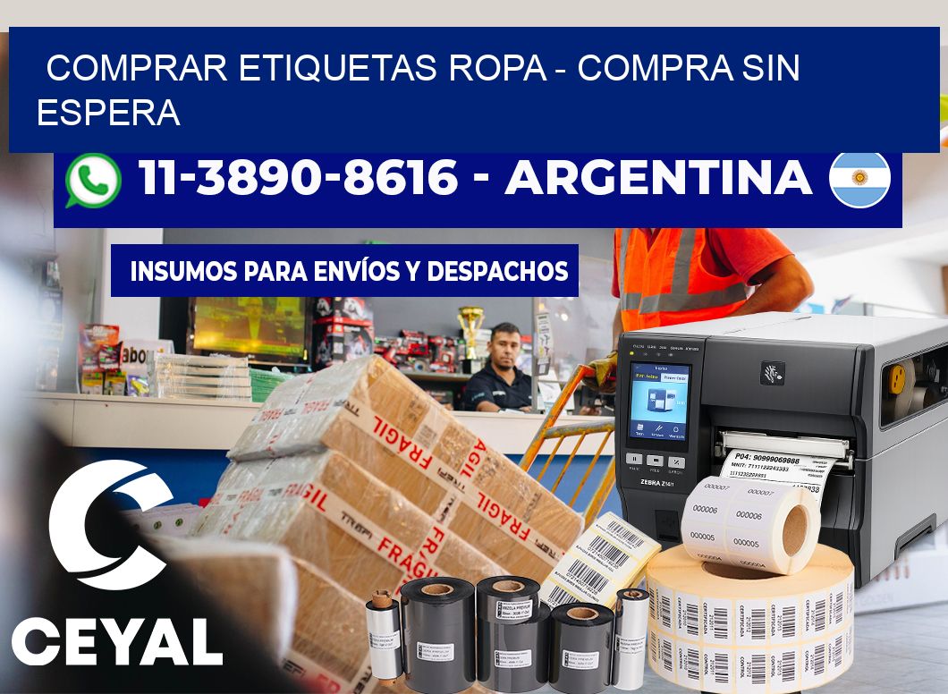 COMPRAR ETIQUETAS ROPA - Compra sin espera