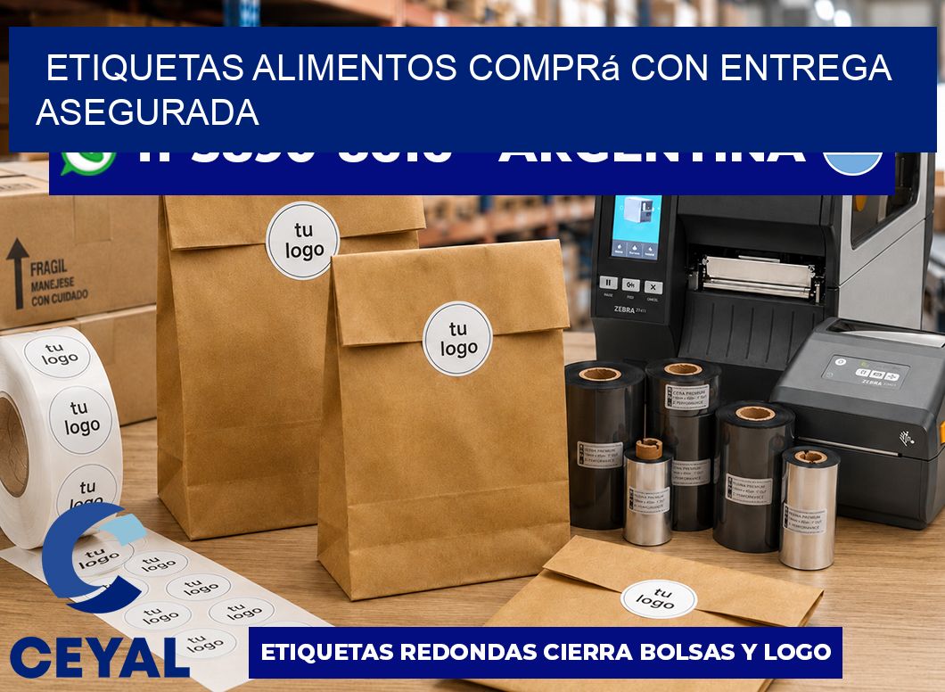 ETIQUETAS ALIMENTOS Comprá con entrega asegurada