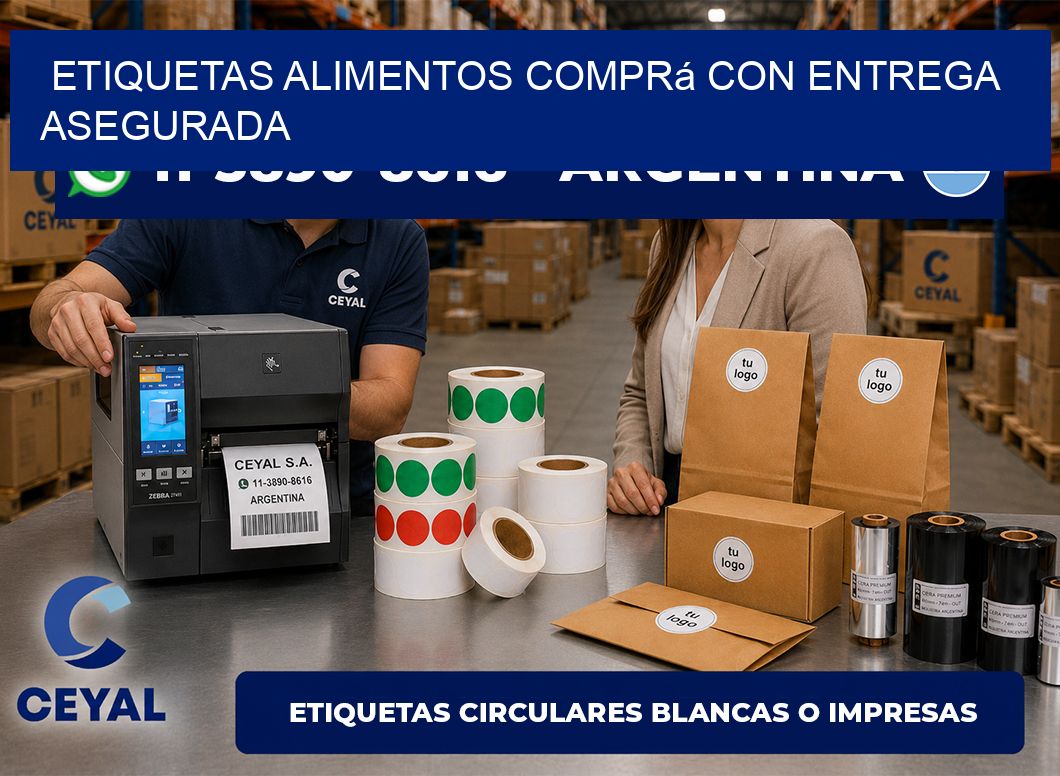 ETIQUETAS ALIMENTOS Comprá con entrega asegurada