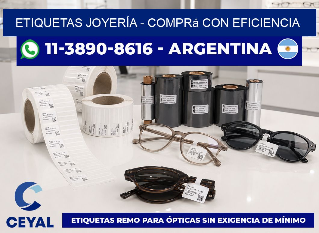 ETIQUETAS JOYERÍA - Comprá con eficiencia
