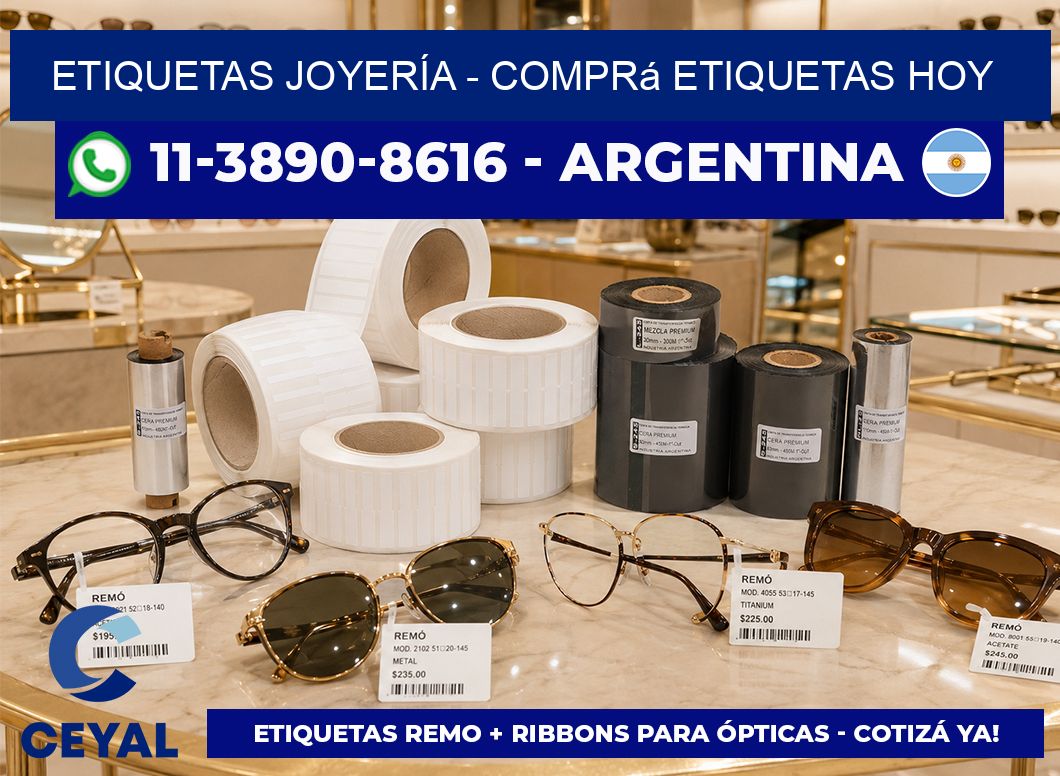 ETIQUETAS JOYERÍA - Comprá etiquetas hoy