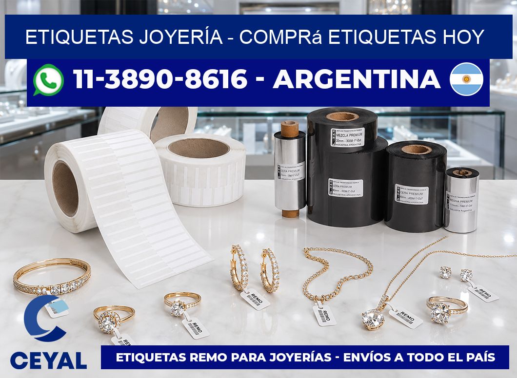 ETIQUETAS JOYERÍA - Comprá etiquetas hoy