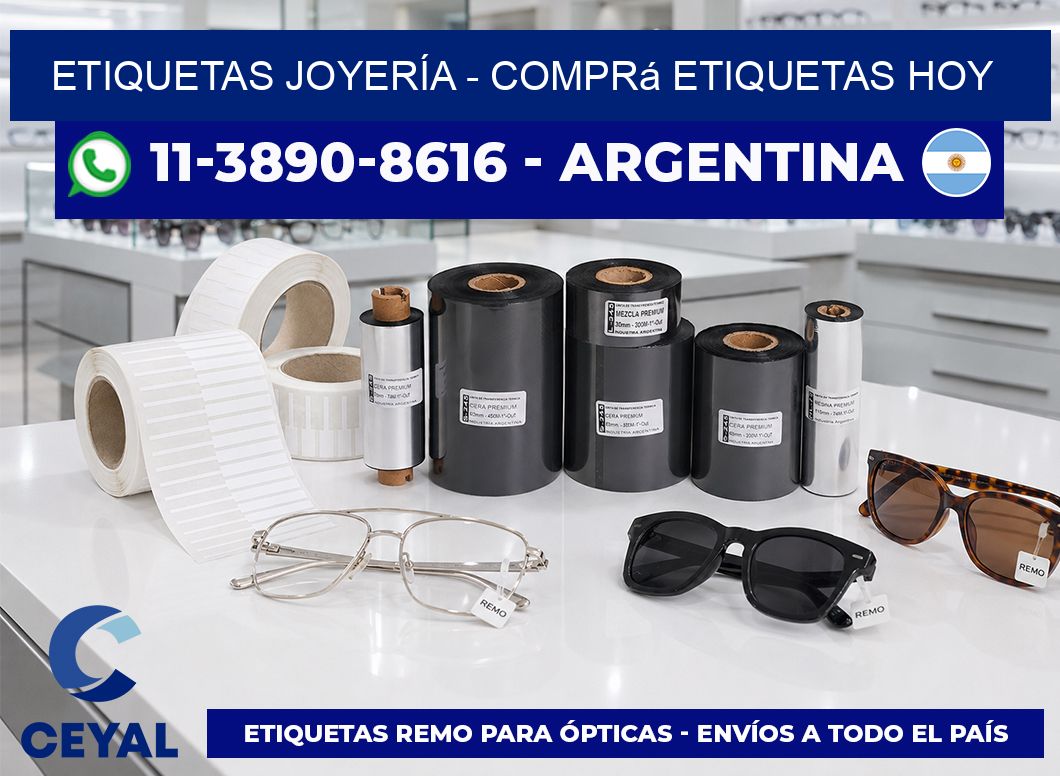 ETIQUETAS JOYERÍA - Comprá etiquetas hoy