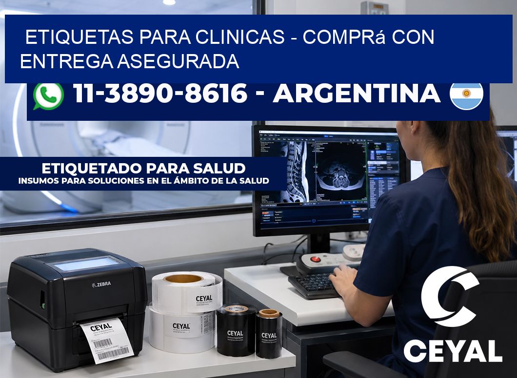 ETIQUETAS PARA CLINICAS - Comprá con entrega asegurada