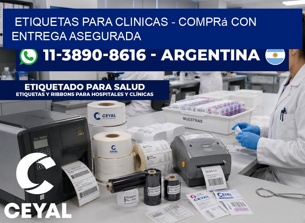 ETIQUETAS PARA CLINICAS - Comprá con entrega asegurada