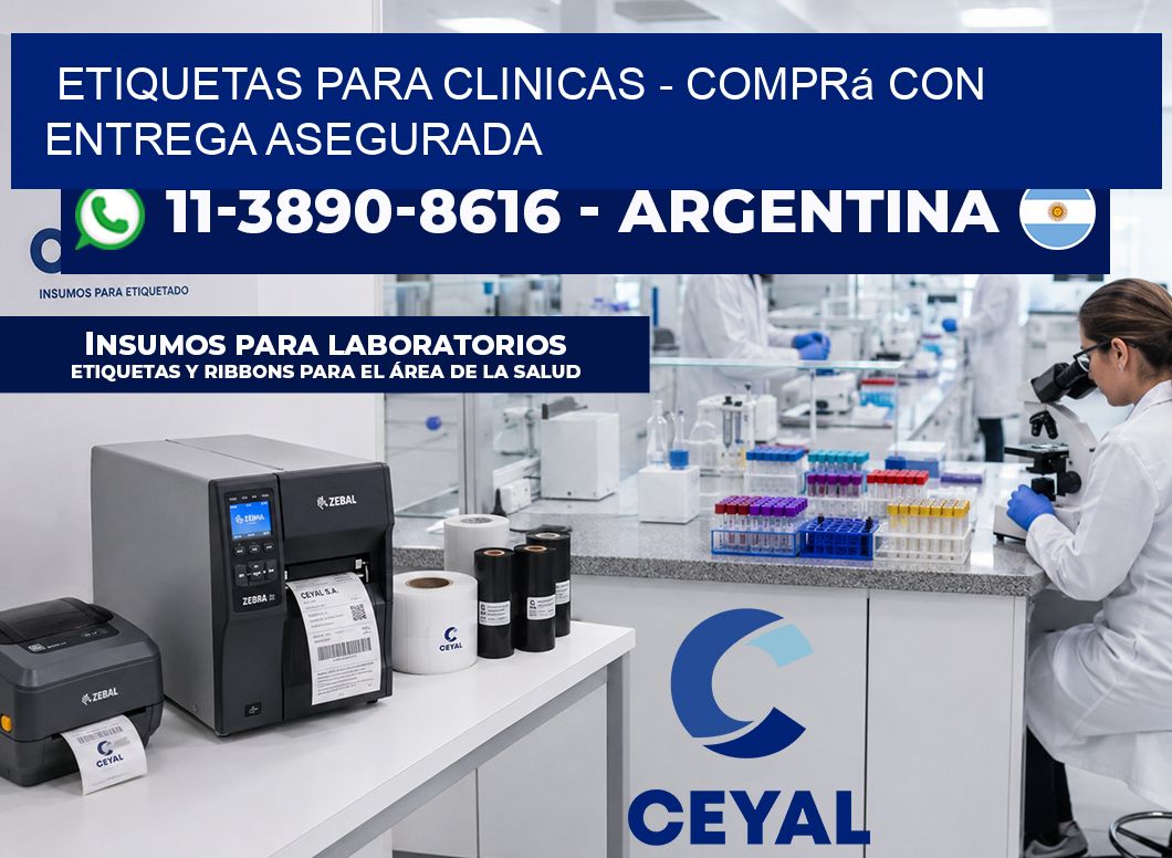 ETIQUETAS PARA CLINICAS - Comprá con entrega asegurada
