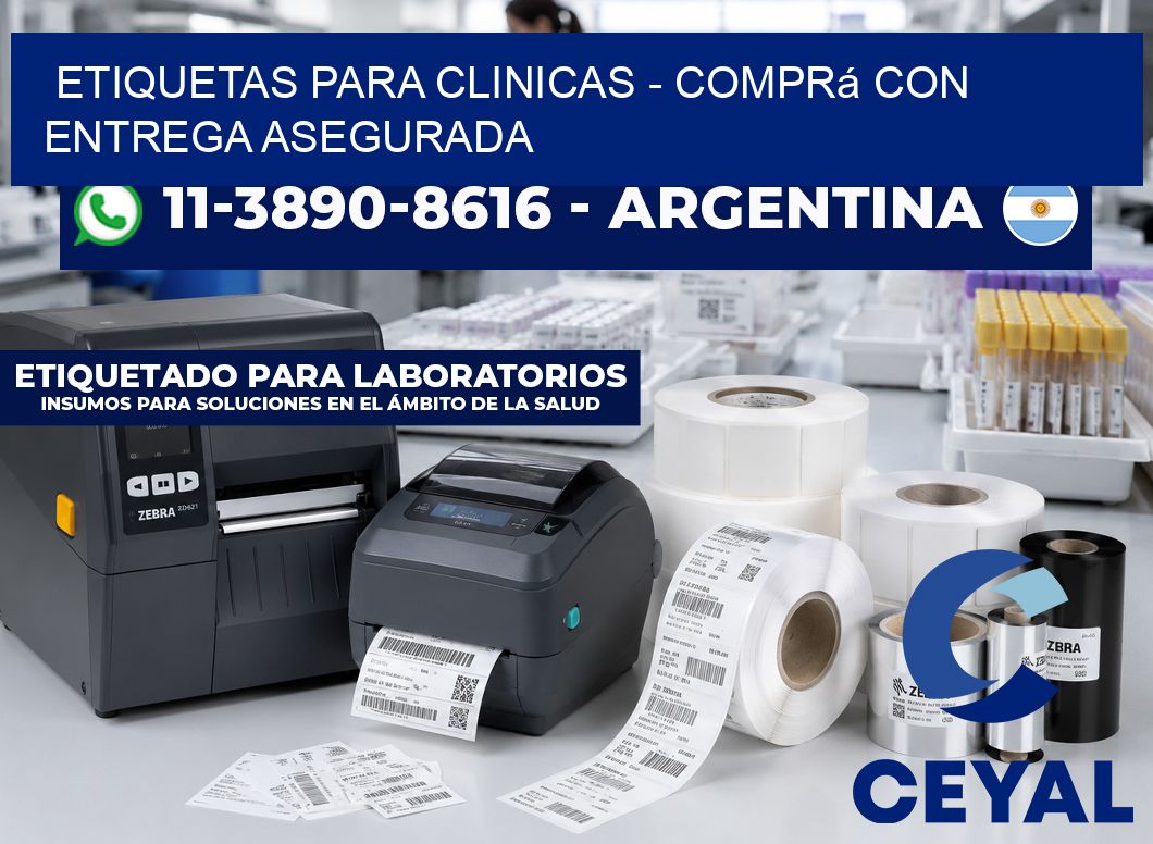 ETIQUETAS PARA CLINICAS - Comprá con entrega asegurada