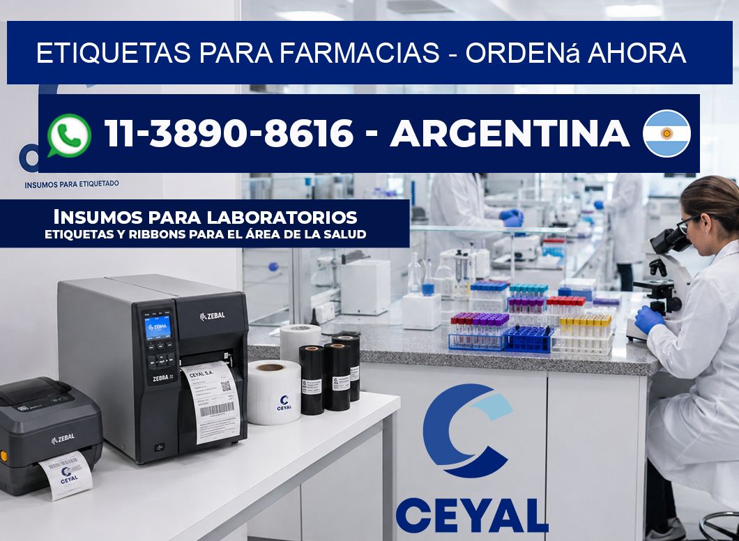 ETIQUETAS PARA FARMACIAS - Ordená ahora