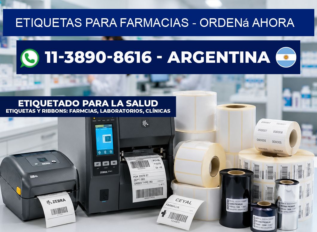 ETIQUETAS PARA FARMACIAS - Ordená ahora