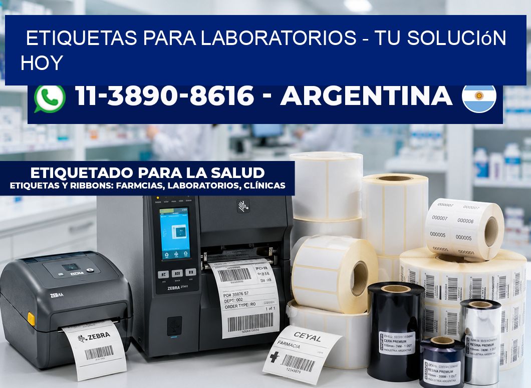 ETIQUETAS PARA LABORATORIOS – Tu solución hoy