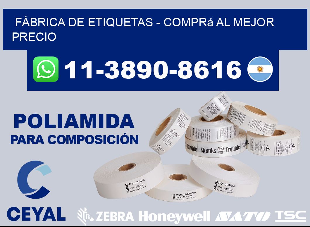 FÁBRICA DE ETIQUETAS - Comprá al mejor precio
