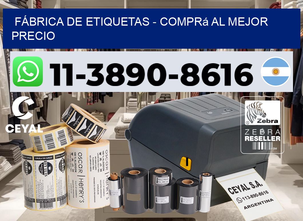 FÁBRICA DE ETIQUETAS - Comprá al mejor precio