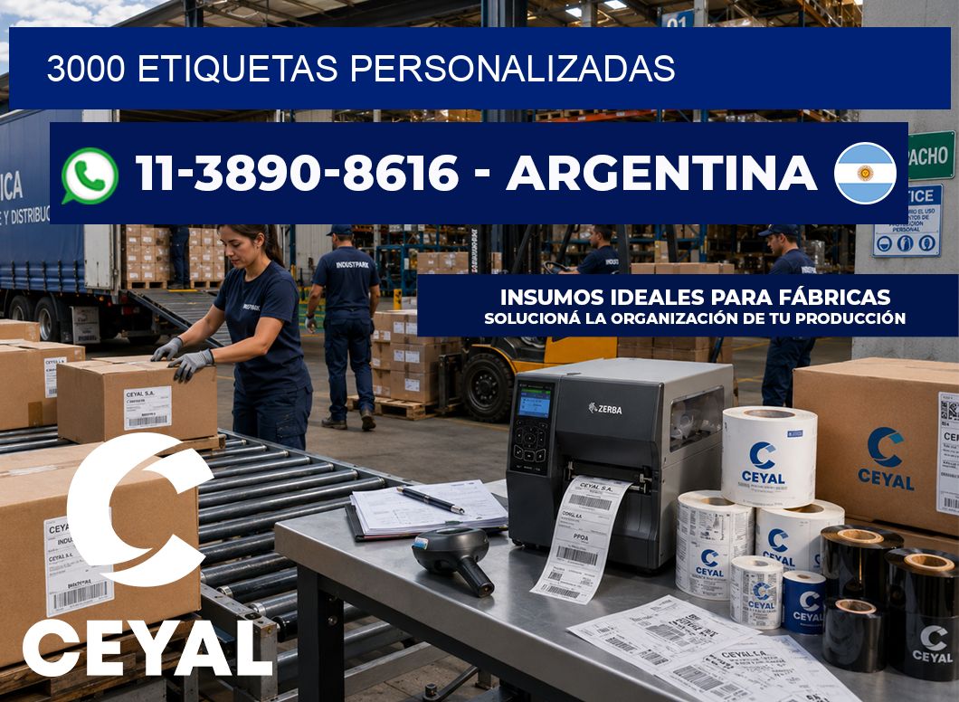 3000 ETIQUETAS PERSONALIZADAS