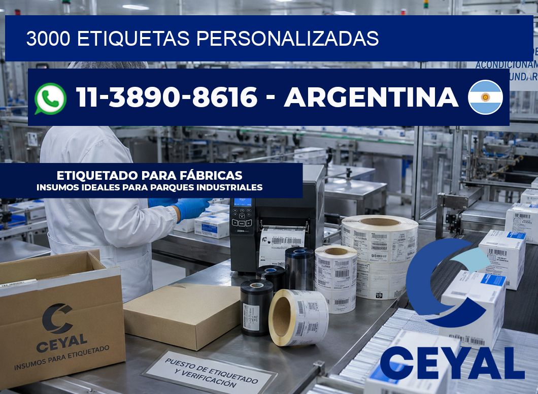 3000 ETIQUETAS PERSONALIZADAS