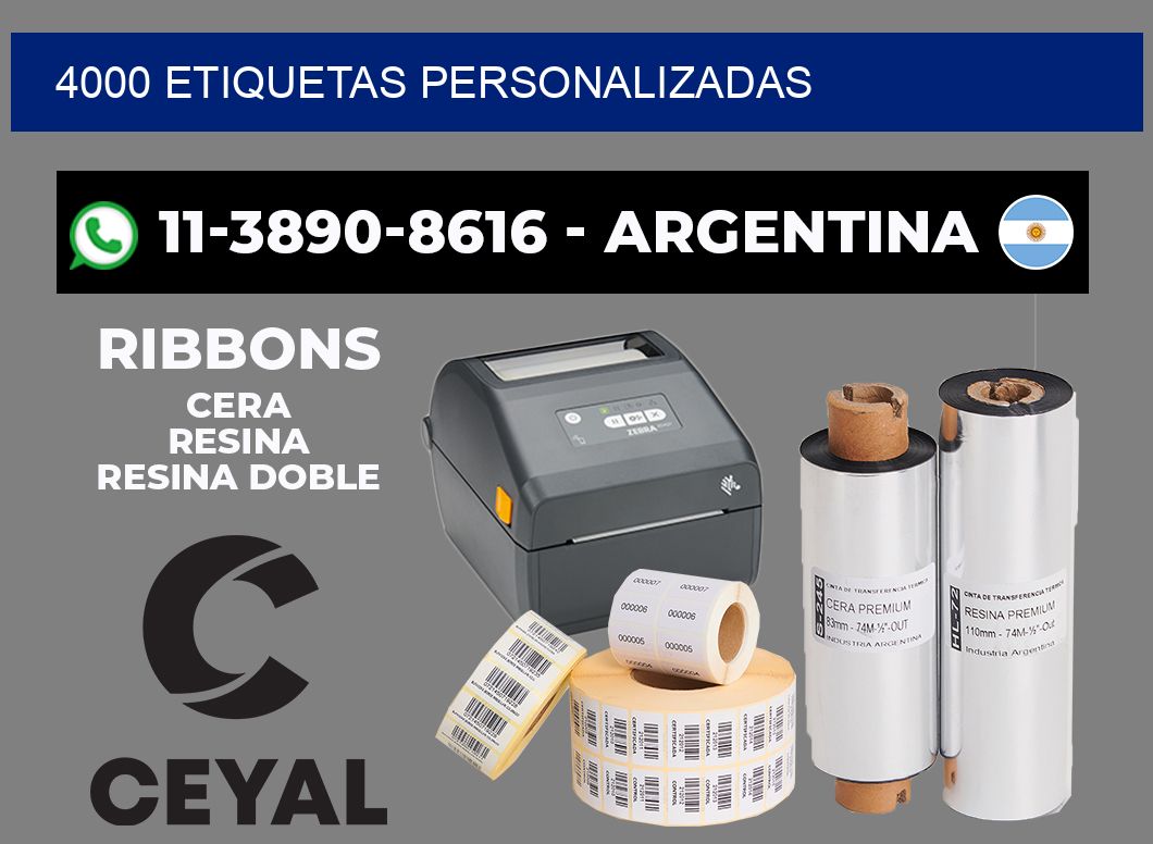 4000 ETIQUETAS PERSONALIZADAS