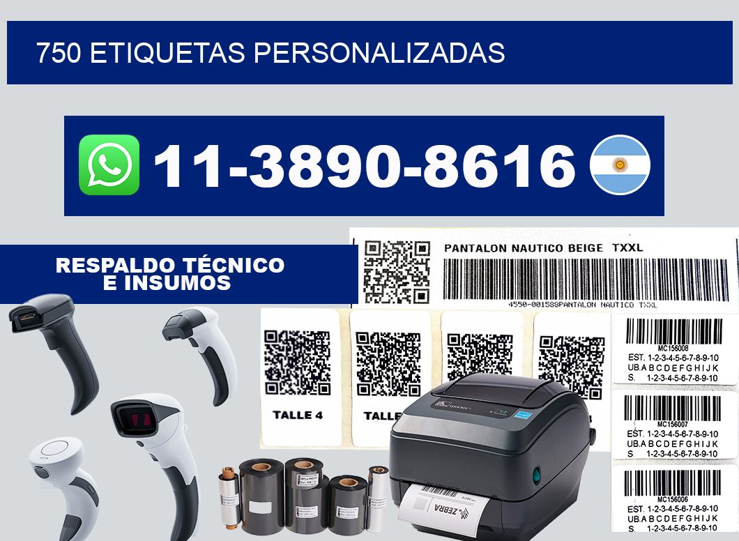 750 ETIQUETAS PERSONALIZADAS