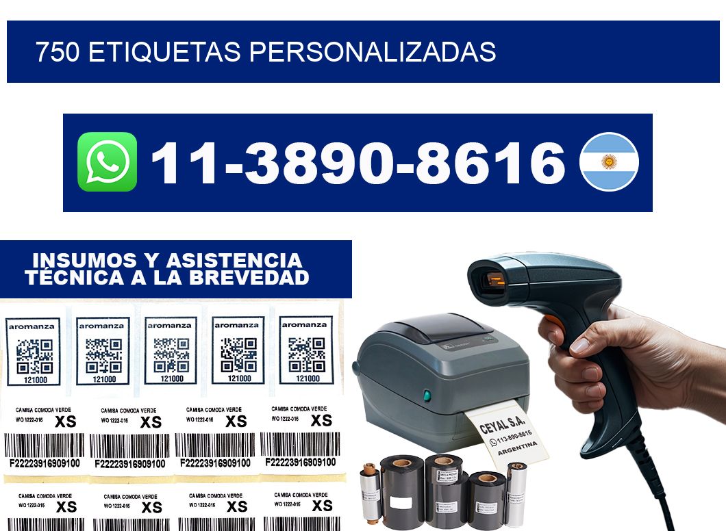 750 ETIQUETAS PERSONALIZADAS