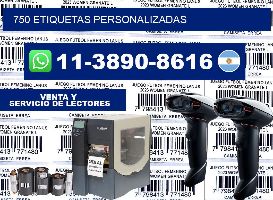 750 ETIQUETAS PERSONALIZADAS